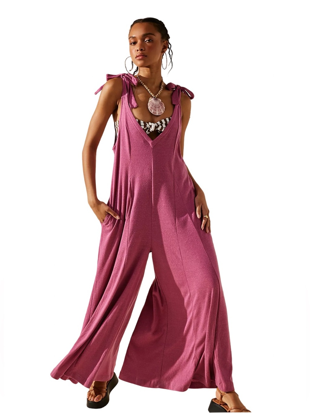 👙☀️🌴 Free People Alice Jumpsuit One-Piece with Shoulder‎ Ties 🌴☀️👙